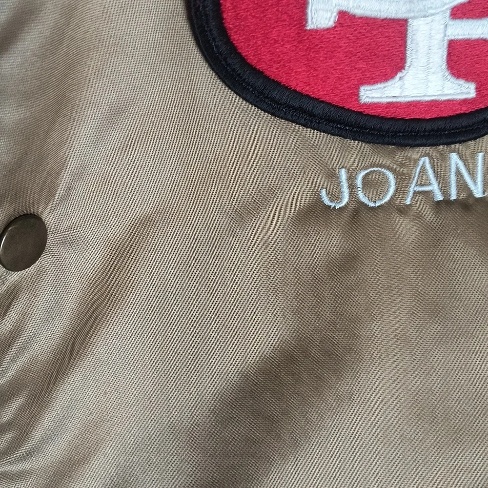VTG NFL Super Bowl 19 Champions San Francisco 49ers Gold Bomber Starter Jacket - Picture 7 of 17